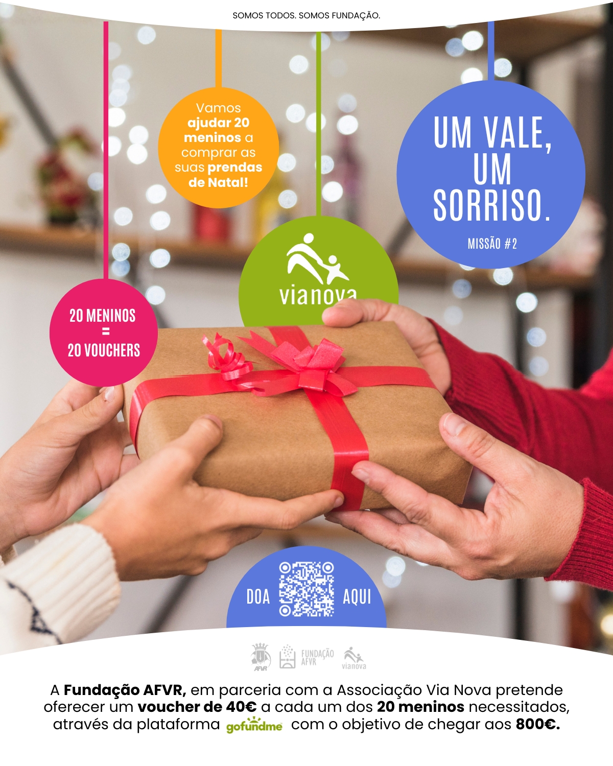 Fundação AFVR angaria fundos para 20 jovens acolhidos pela instituição