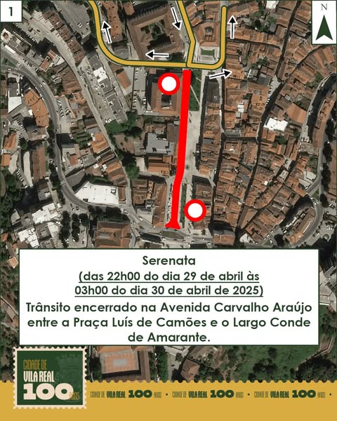Trânsito condicionado na Semana Académica em Vila Real